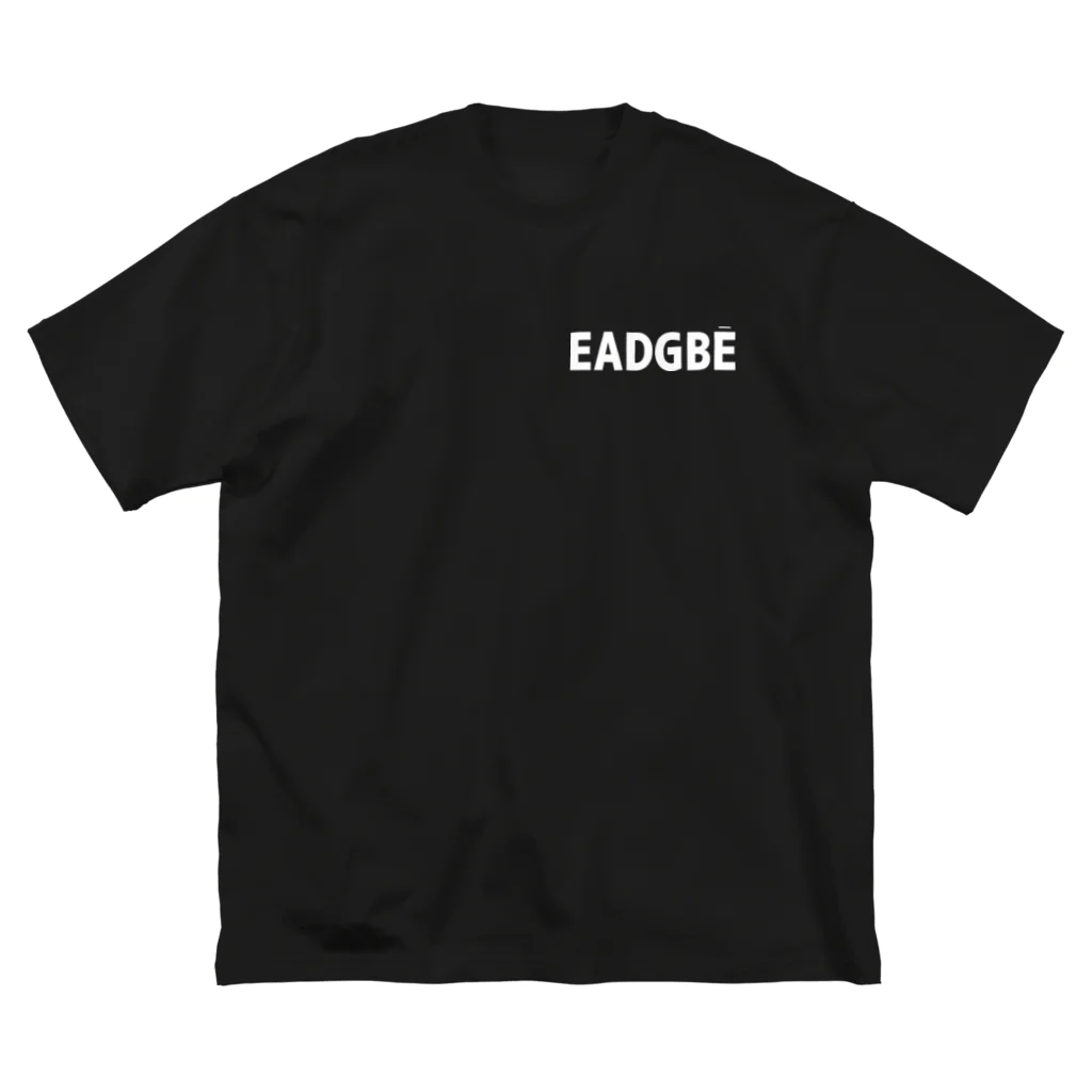 musicshop BOBのEADGBE - レギュラーチューニング Big T-Shirt