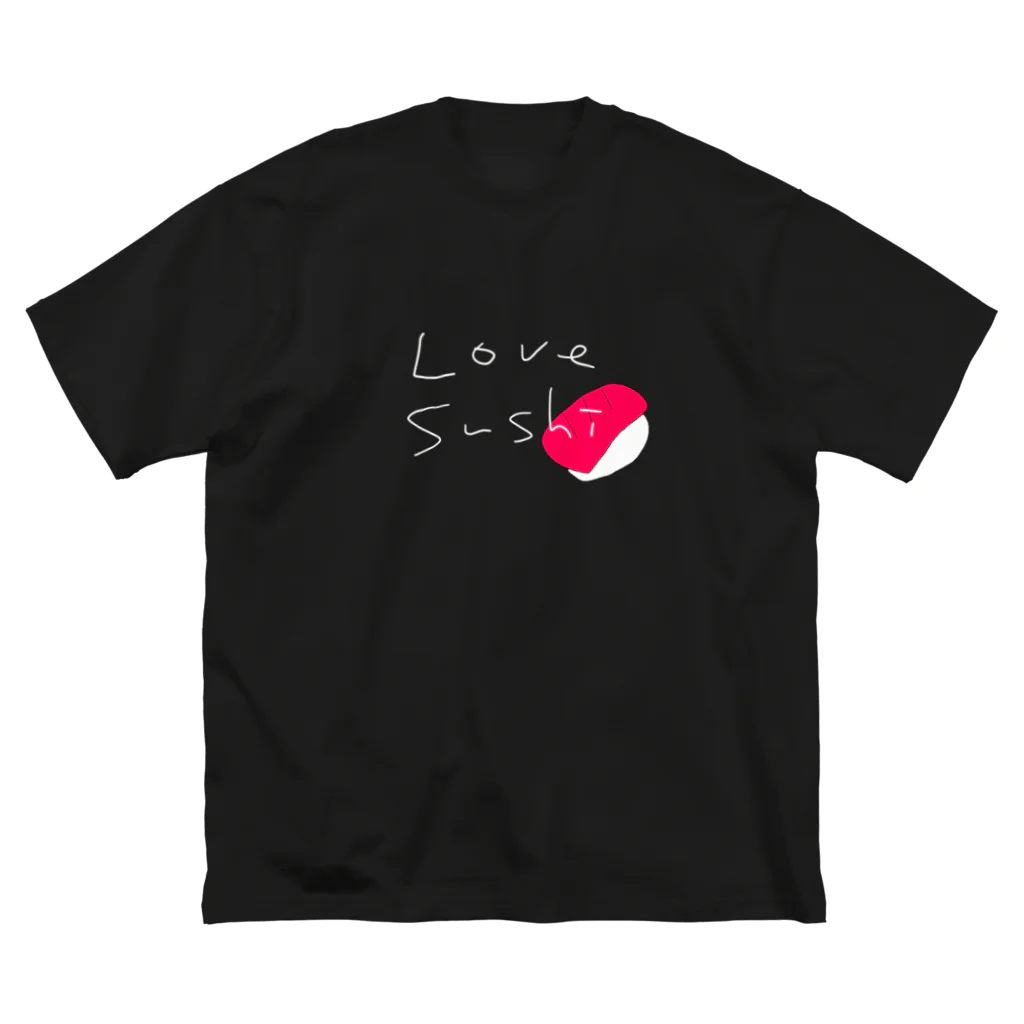 suetsumのLove Sushi ビッグシルエットTシャツ