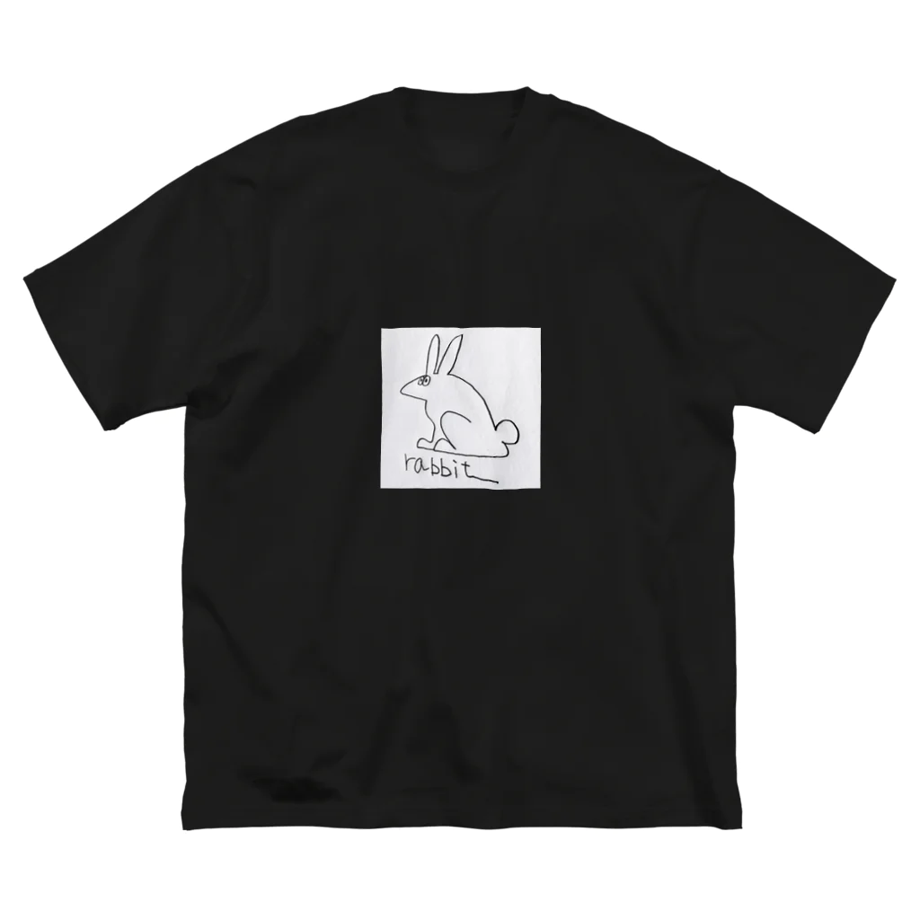 jぢdんmskのrabbitTシャツ ビッグシルエットTシャツ