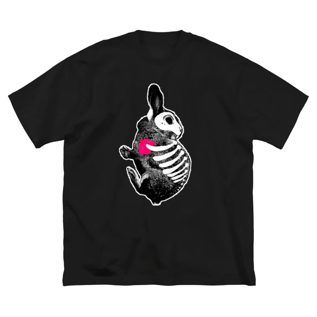 jac6の＃2 透keleton bunny BIG Tシャツ ビッグシルエットTシャツ