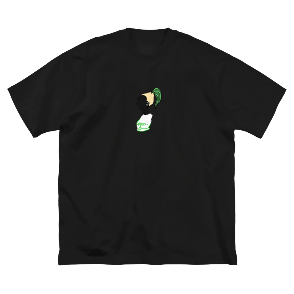 🐩防具屋ホノルルのGreen Onions Girl ビッグシルエットTシャツ