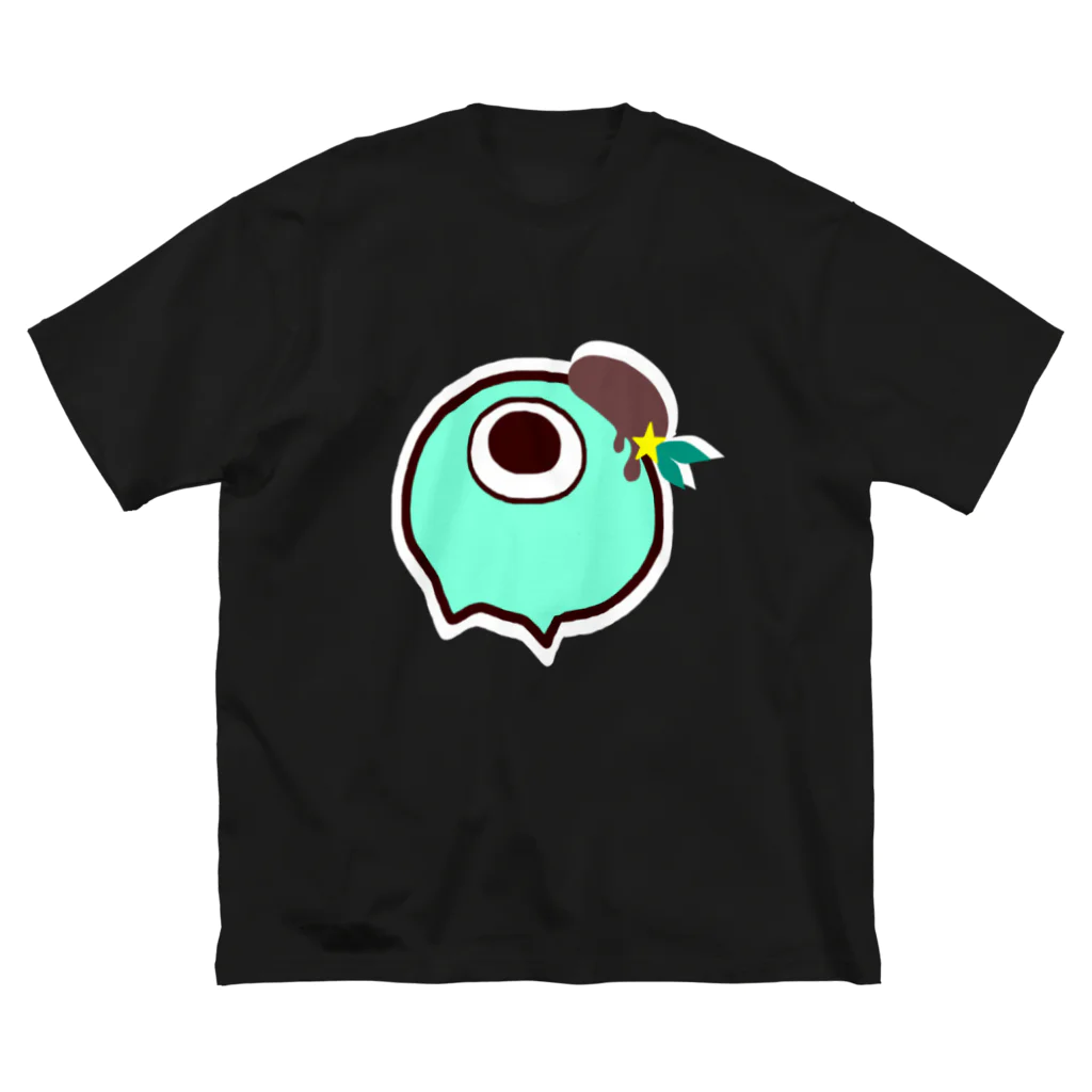 鳥の巣のチョコミントめめたん ビッグシルエットTシャツ