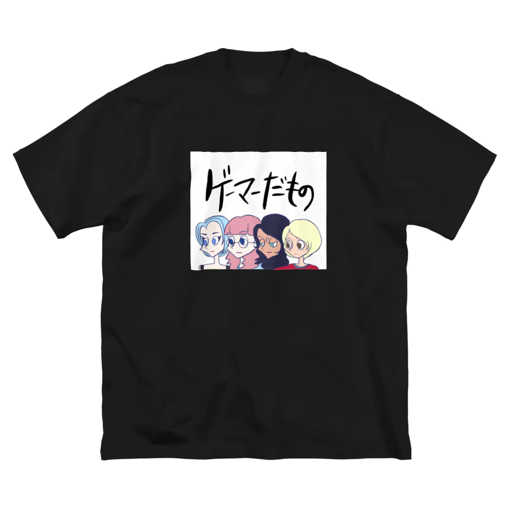 🐩防具屋ホノルルのWe’re only games  ビッグシルエットTシャツ