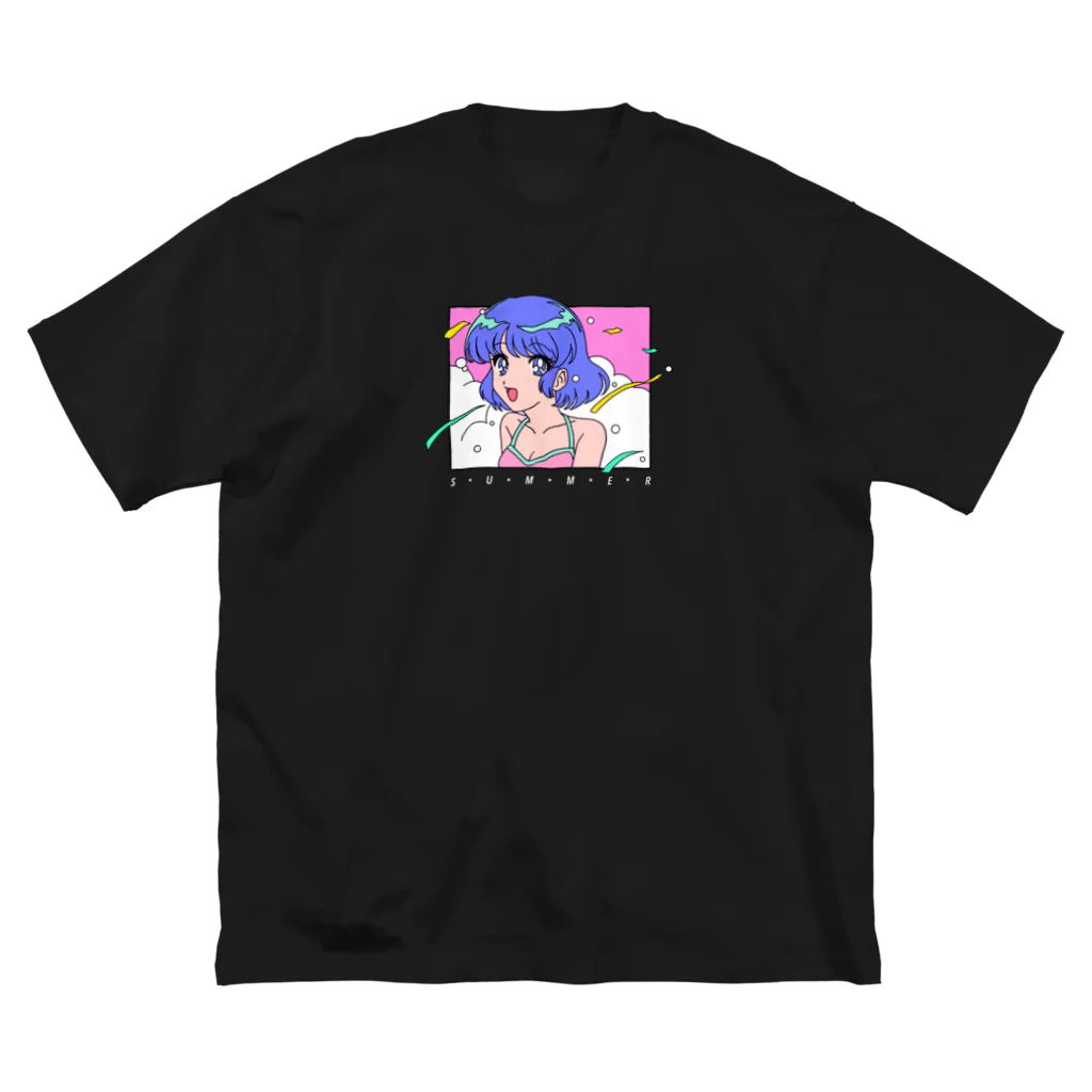 nsnのサマ〜(白文字) ビッグシルエットTシャツ