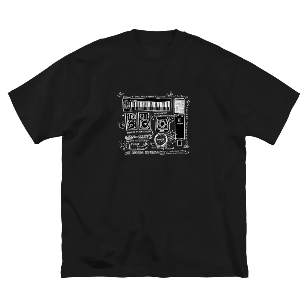 ビシャモンベイベーグッズ販売所の音楽機材　DTM機材　 ビッグシルエットTシャツ