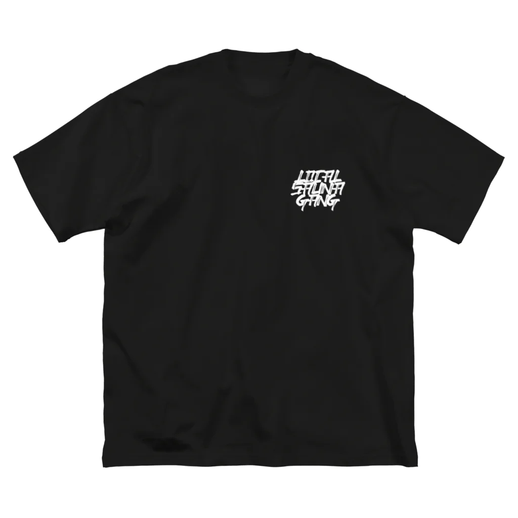 LOCAL SAUNA GANGのLOCAL SAUNA GANG white ビッグシルエットTシャツ