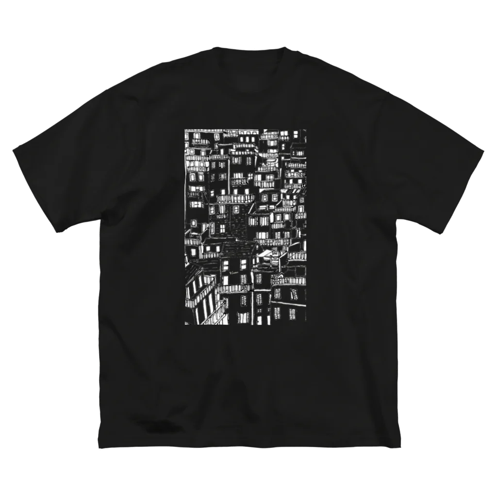 covo工房のどっかの国の住宅地(mono) ビッグシルエットTシャツ