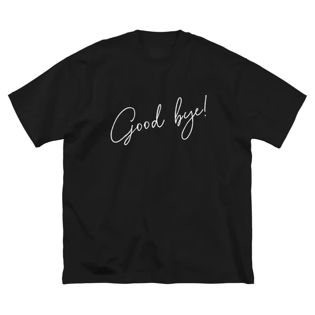 SANKAKU DESIGN STOREのGood Bye! モダン白 Big T-Shirt