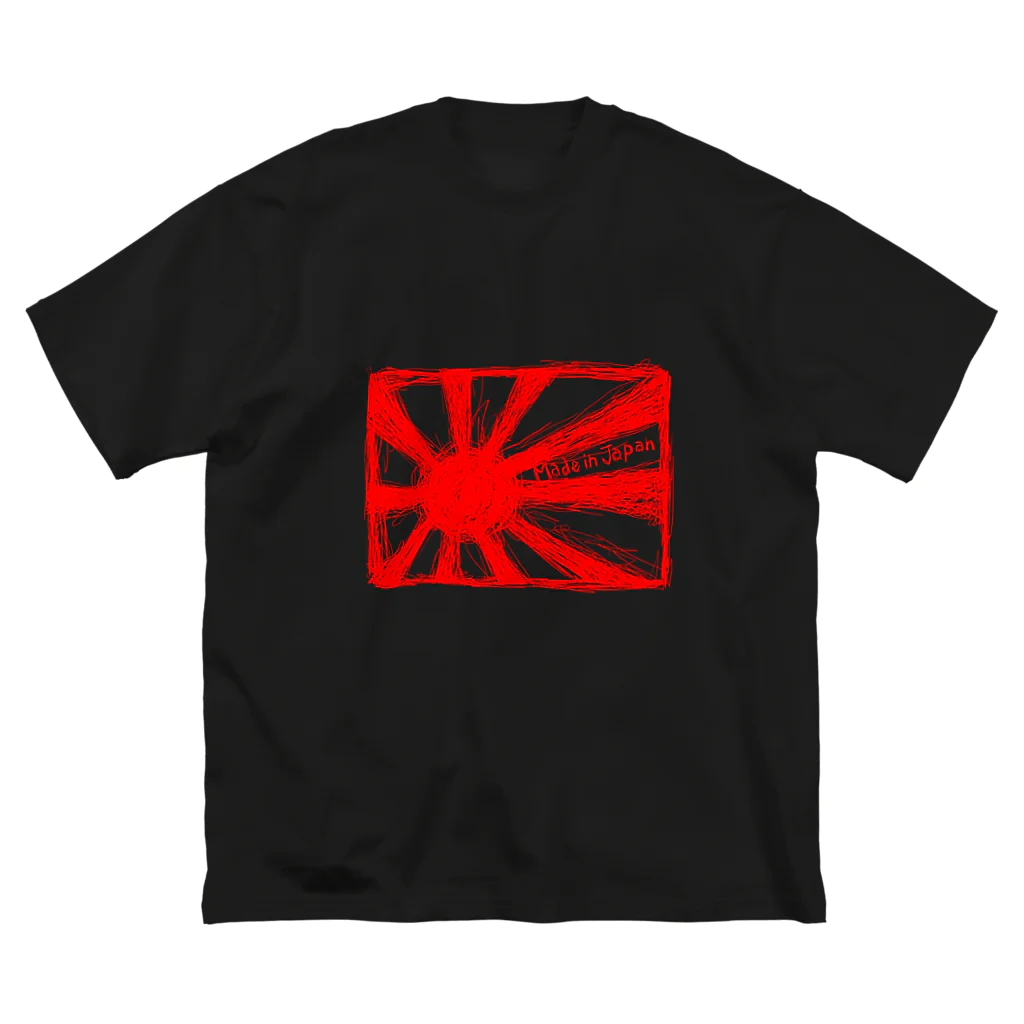 ZEN369のmadeinjapan(赤文字ver) ビッグシルエットTシャツ