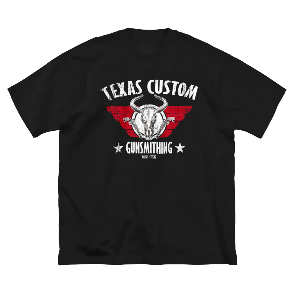 TEXAS CUSTOM GUNSMITHINGのTEXAS CUSTOM GUNSMITHING BULL SKULL ビッグシルエットTシャツ