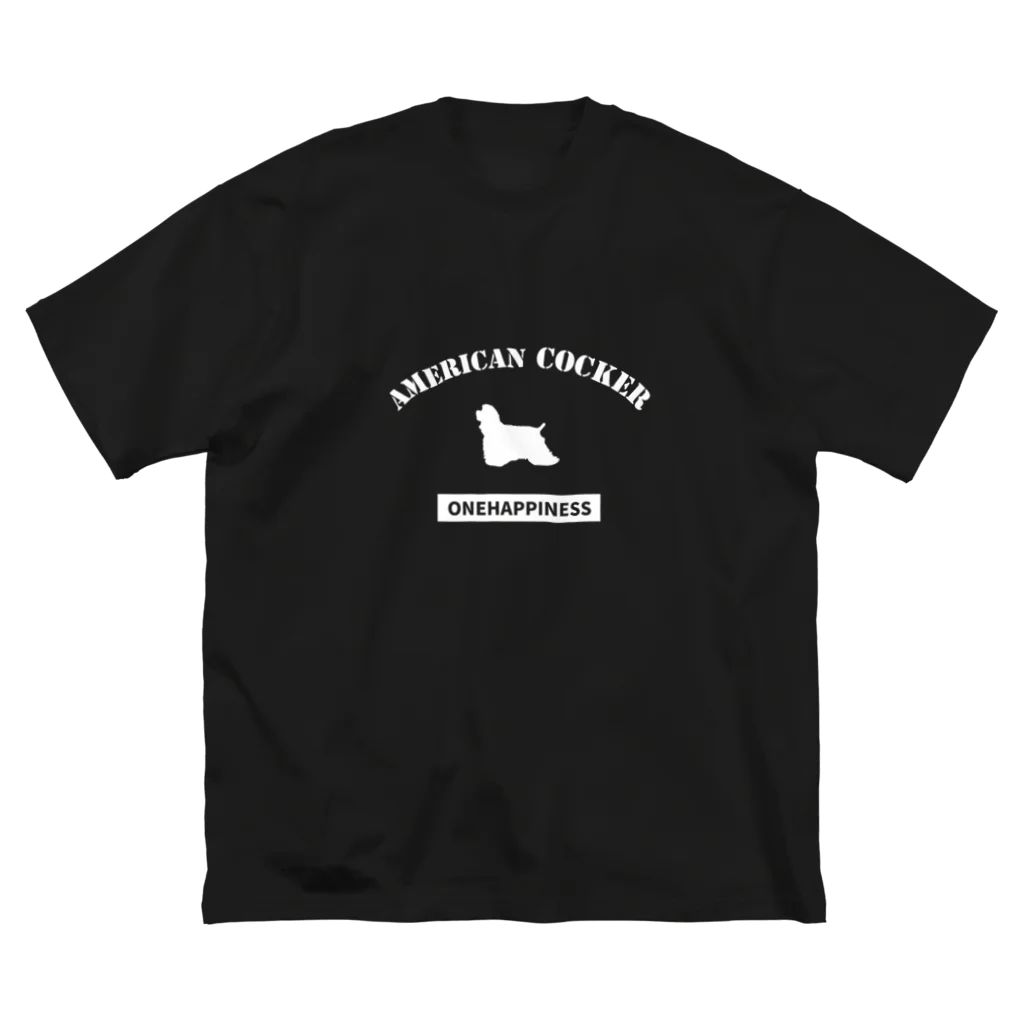 onehappinessのアメリカンコッカースパニエル ビッグシルエットTシャツ