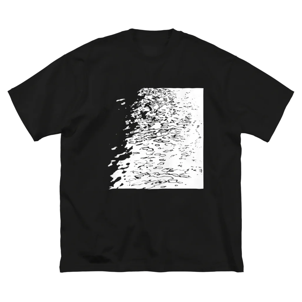 emrの波紋（白×背景なし） ビッグシルエットTシャツ