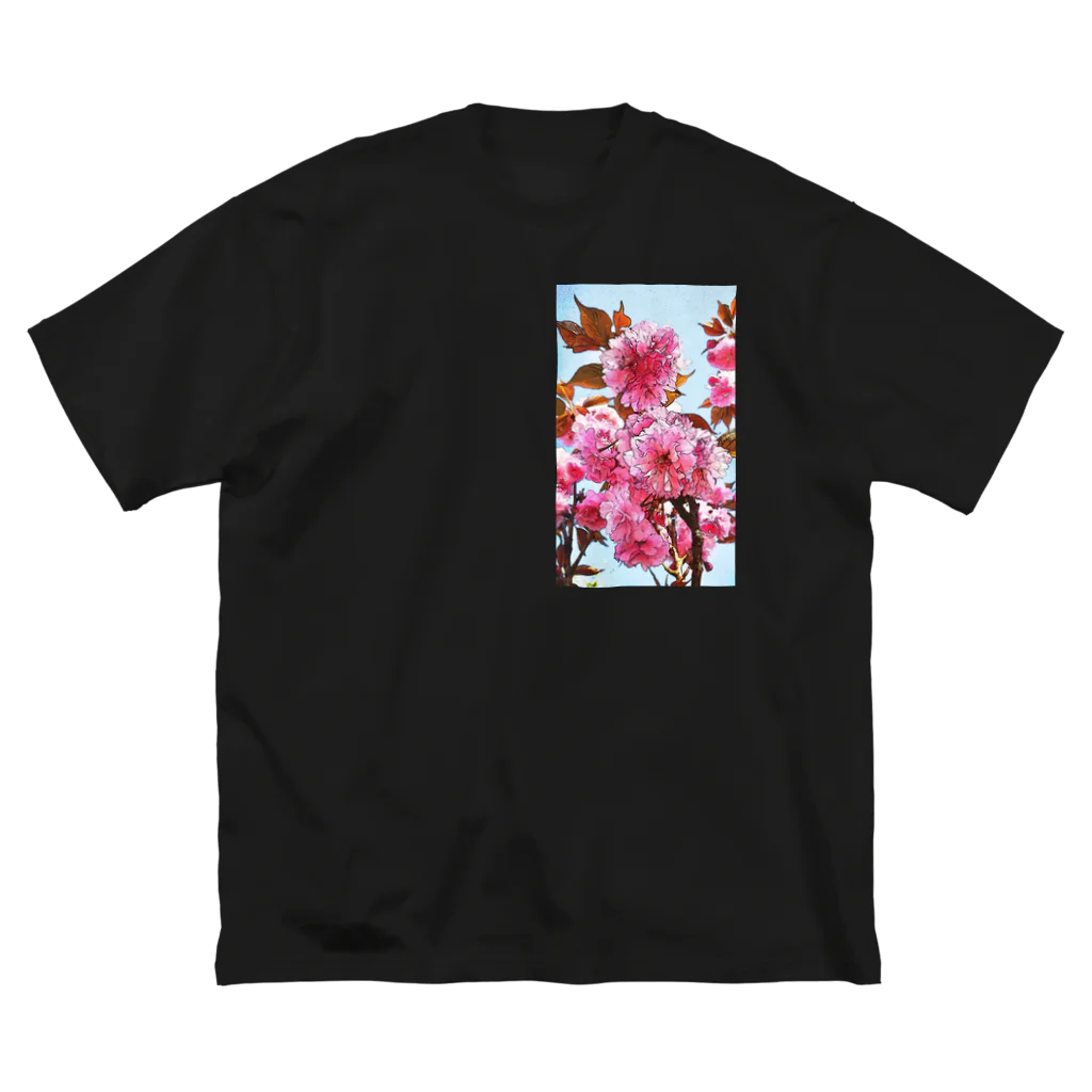 LalaHangeulの八重桜 ビッグシルエットTシャツ