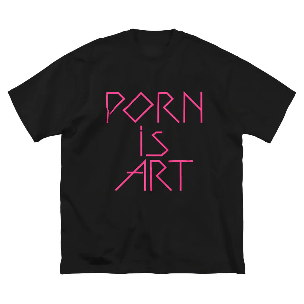 I Want$ PatronのPORN IS ART ビッグシルエットTシャツ