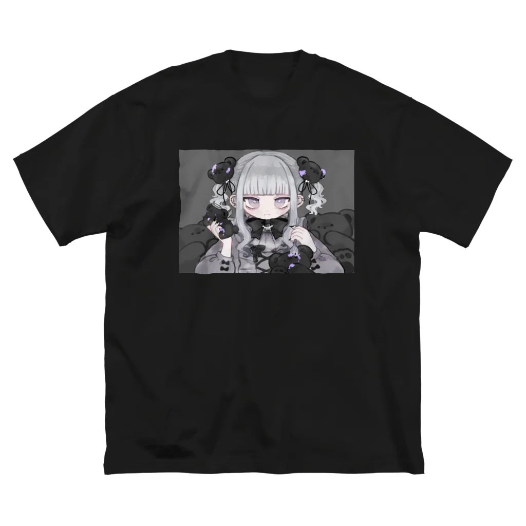 ¿^._.^のくまをしょくす ビッグシルエットTシャツ