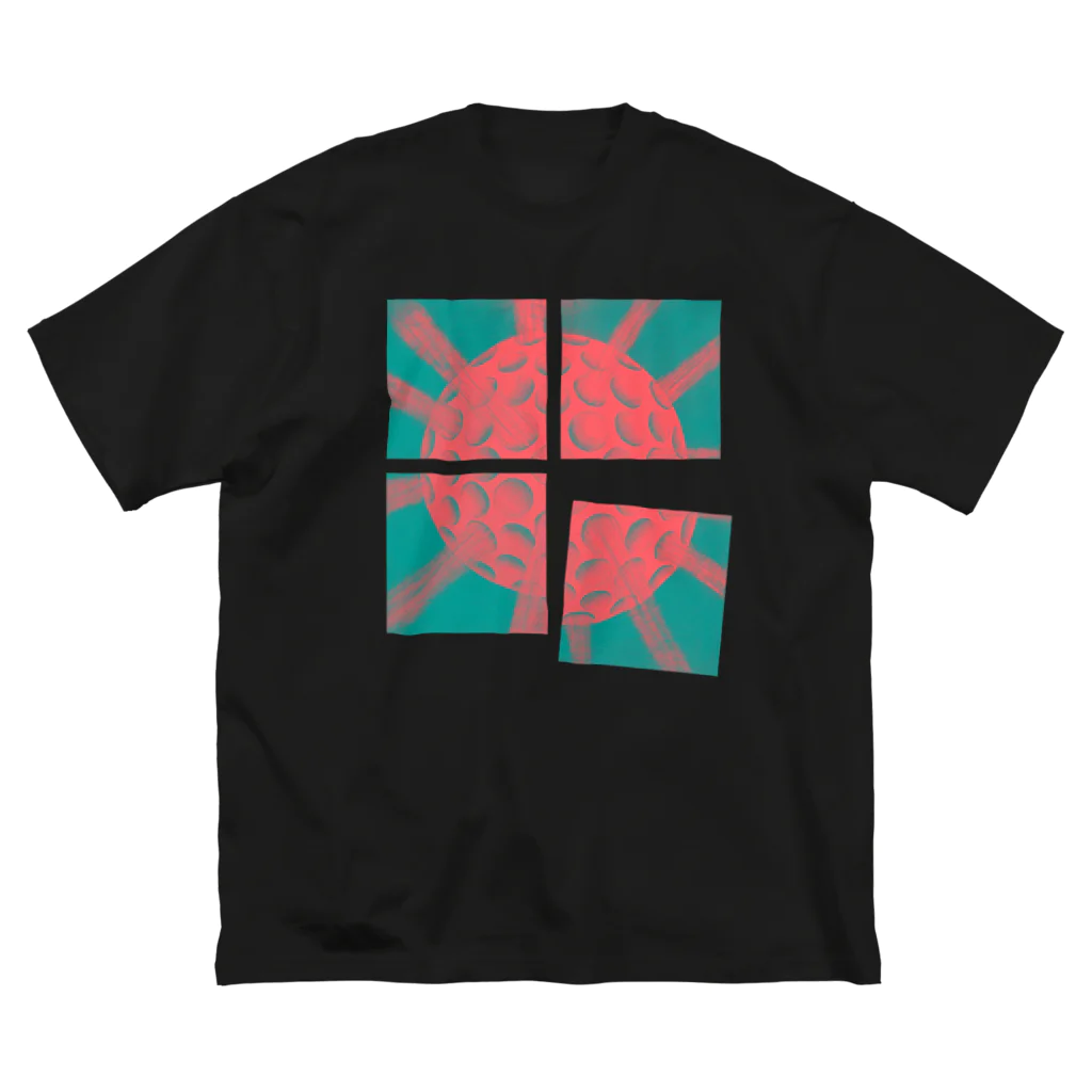 ・＿◇Geometryの3dDots.bicoler ビッグシルエットTシャツ