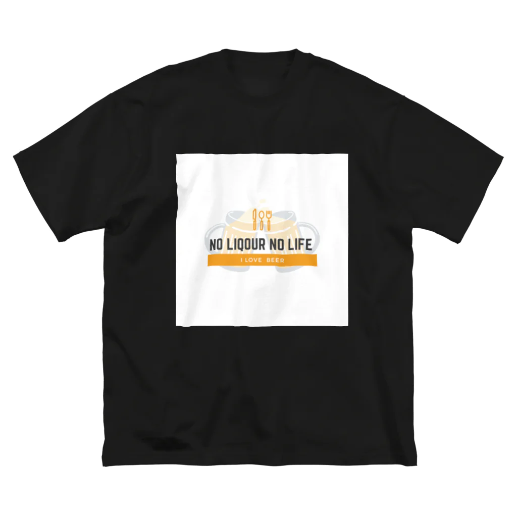 sheepのNo liqour No life ビッグシルエットTシャツ