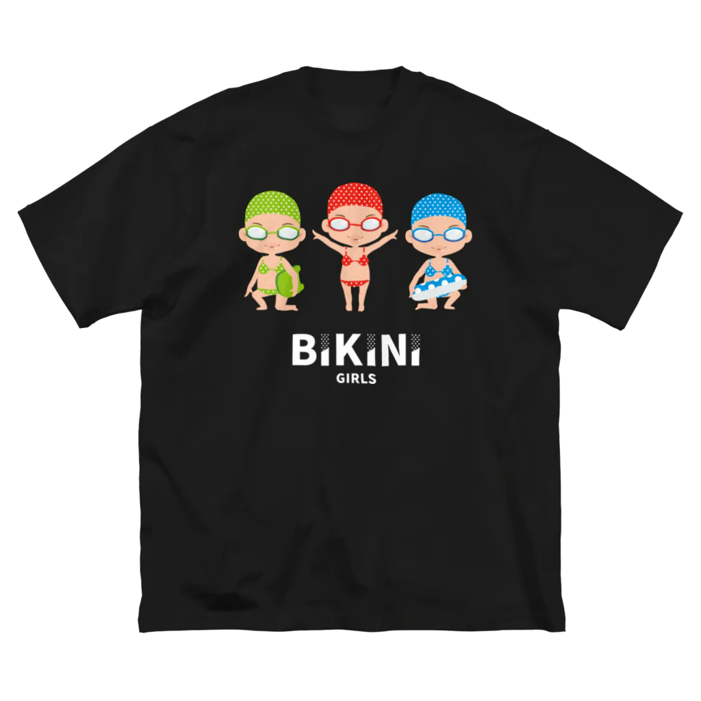 8anna storeのBIKINI GIRLS／ビキニガールズ 白文字バージョン ビッグシルエットTシャツ