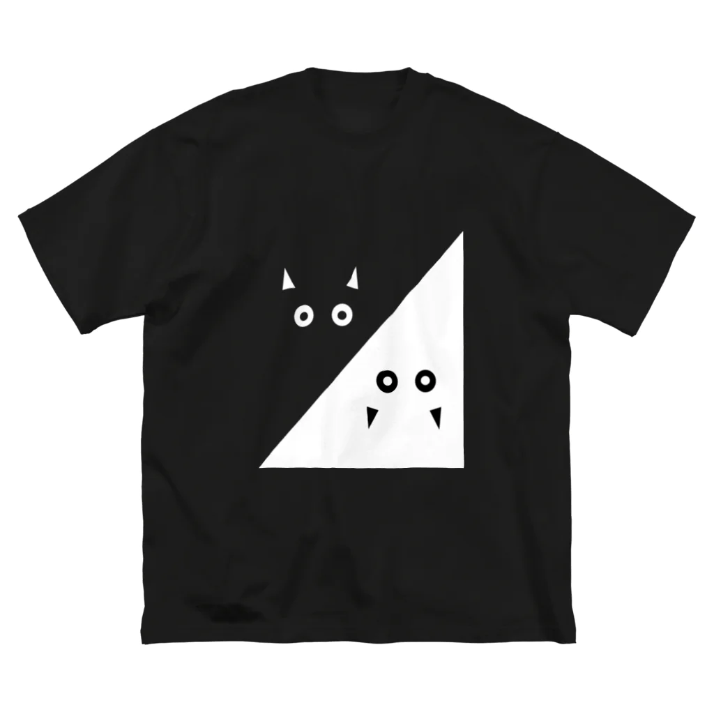 kiito_SUZURIのシロクロ猫 Big T-Shirt