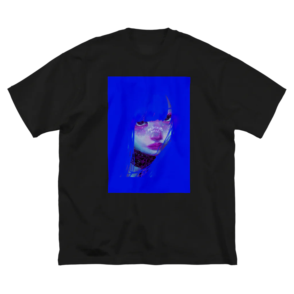 ミンチ肉shopの青色 Big T-Shirt