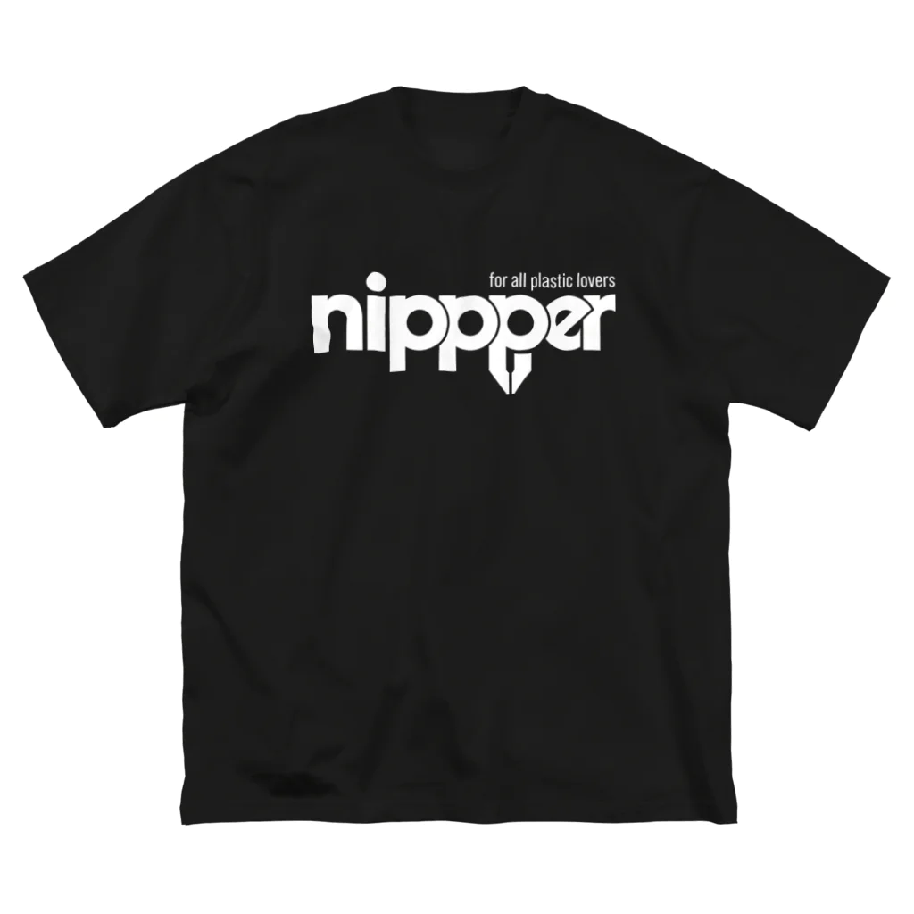 nipppercomのホワイトロゴ／フロント Big T-Shirt