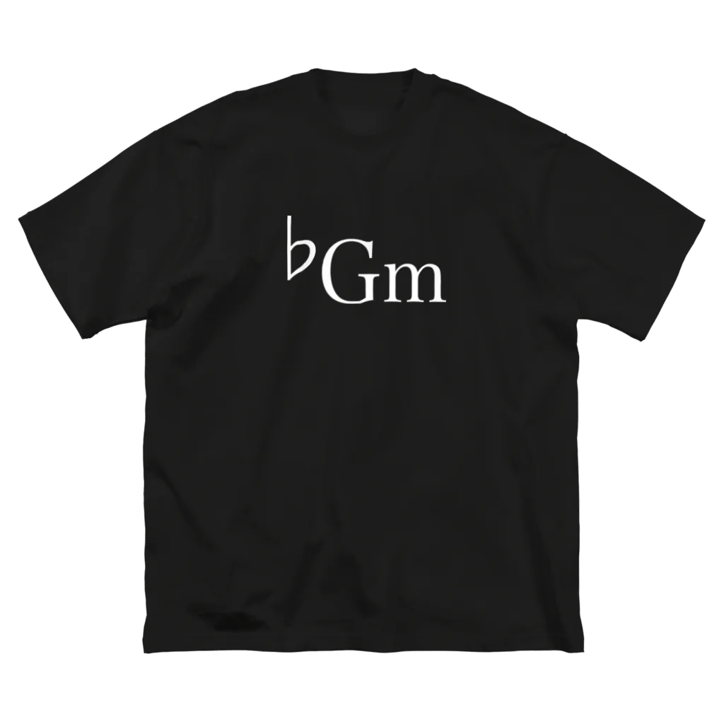 13ackgroundmusicの♭Gm ビッグシルエットTシャツ
