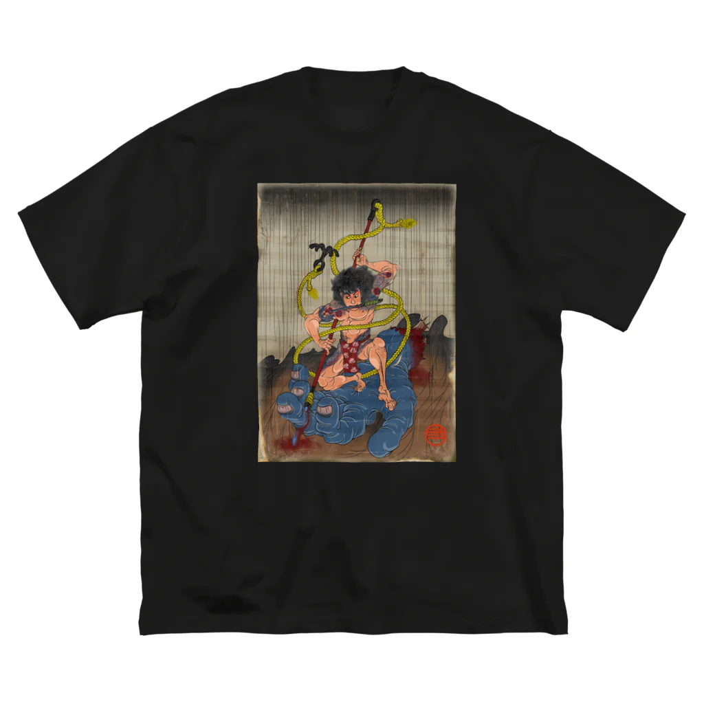 nidan-illustrationの"武者絵" 3-#1 ビッグシルエットTシャツ
