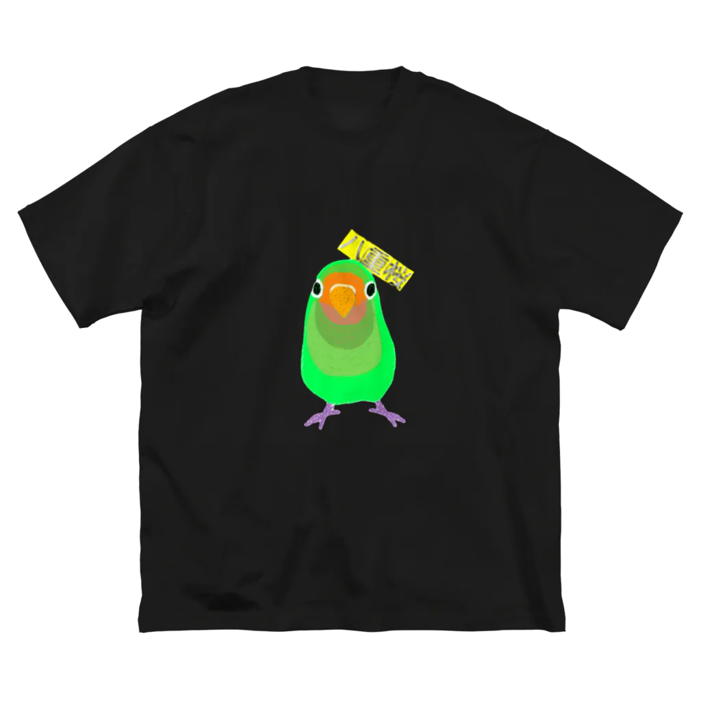 鳥の巣のヤエザクラインコさん ビッグシルエットTシャツ