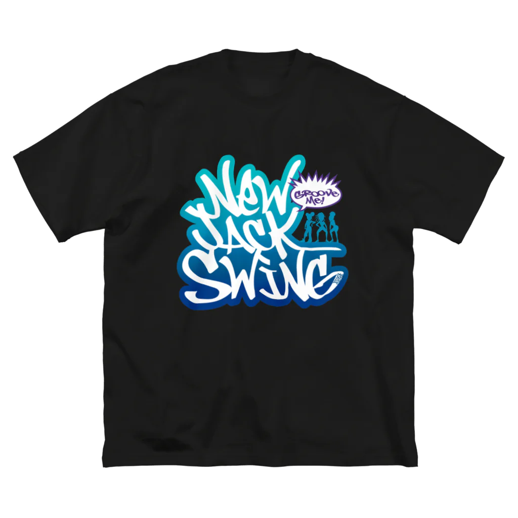 FOXY COLORSのNew Jack Swing blue  ビッグシルエットTシャツ