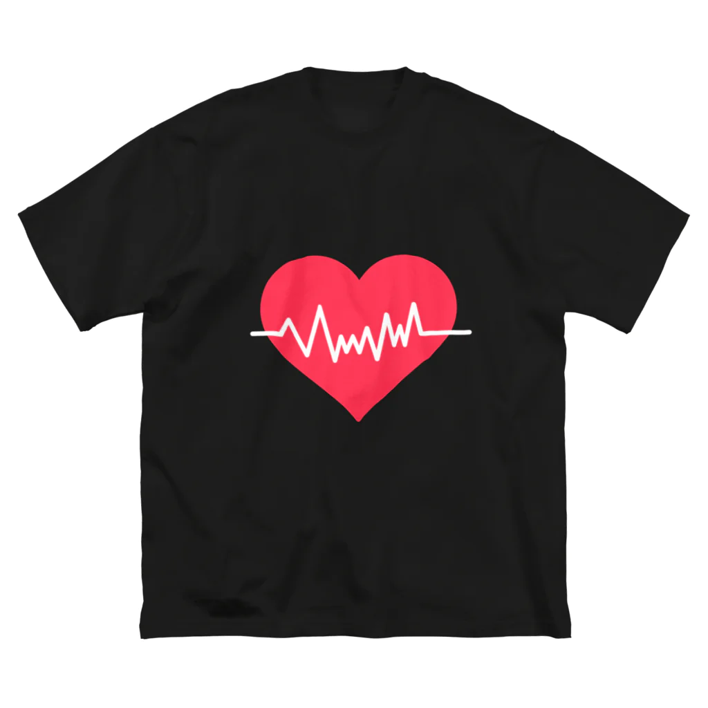 ＰａＮのHeart ECG Big T-Shirt