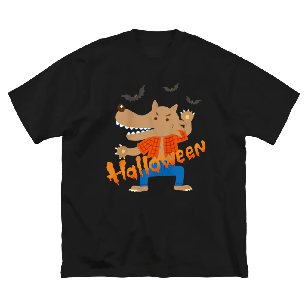 mincruのHALLOWEEN_オオカミ男 ビッグシルエットTシャツ