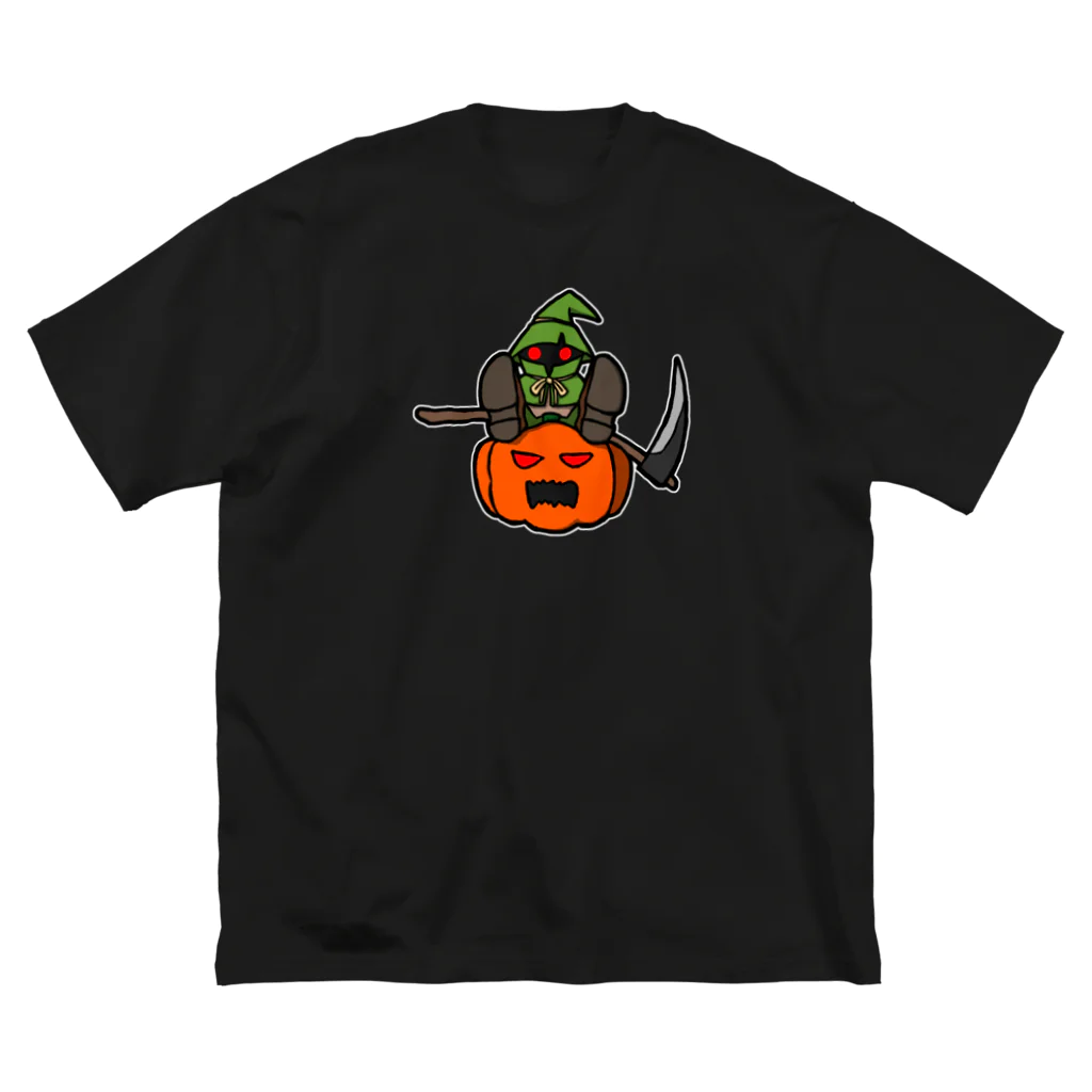 ナチュラルサトシのめへのスケアクロウとジャック・オー・ランタン Big T-Shirt