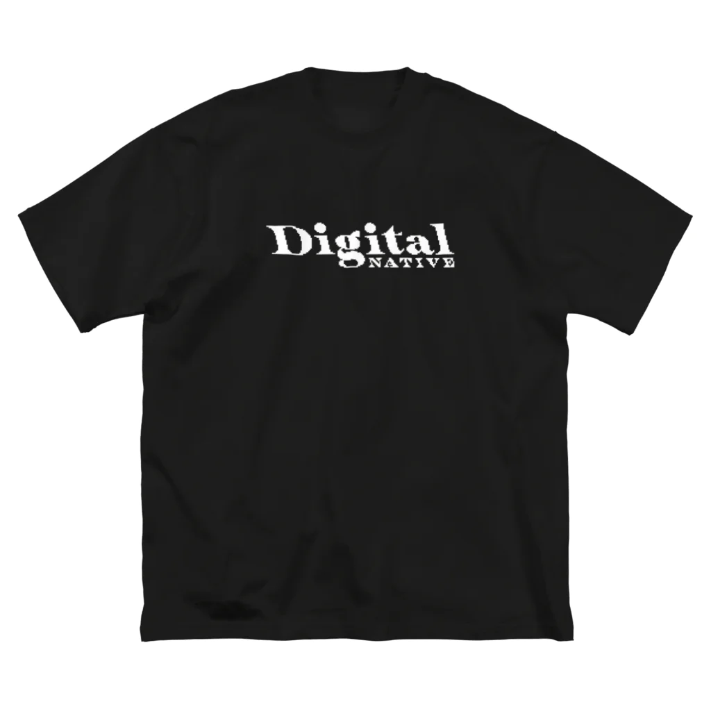 WolphTypeのビットマップデジタルネイティブ ホワイト » Narukami Big T-Shirt