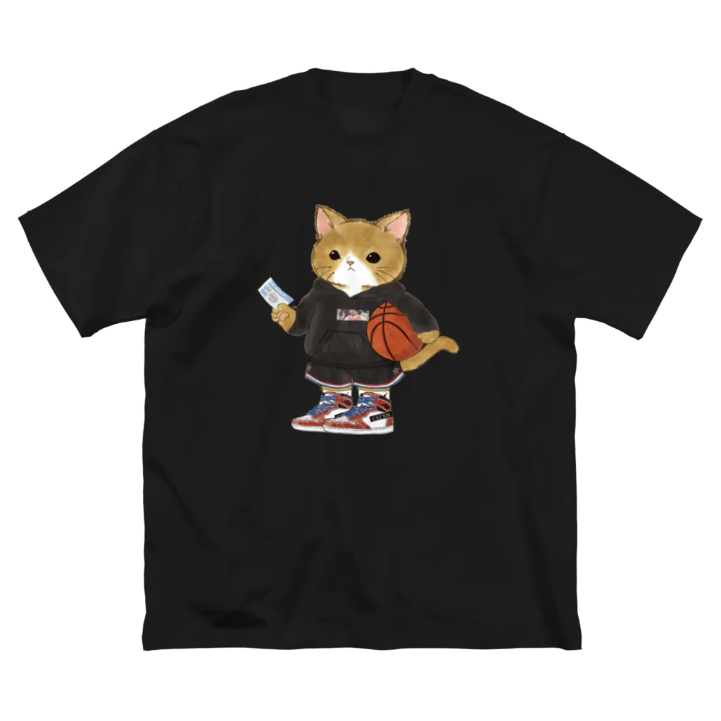 CAT'EM キャッテム　スニーカーを履いた猫のブランドのBASKE CAT　スニーカーを履いた猫のブランド ビッグシルエットTシャツ