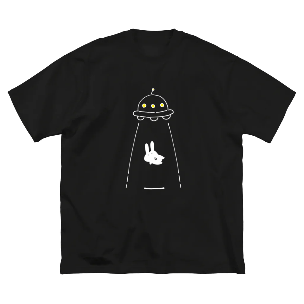 soratoのUFOにつれてかれるうさぎ ビッグシルエットTシャツ