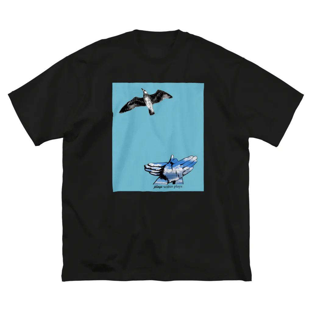 Plays_Within_PlaysのBird Shadow2 ビッグシルエットTシャツ