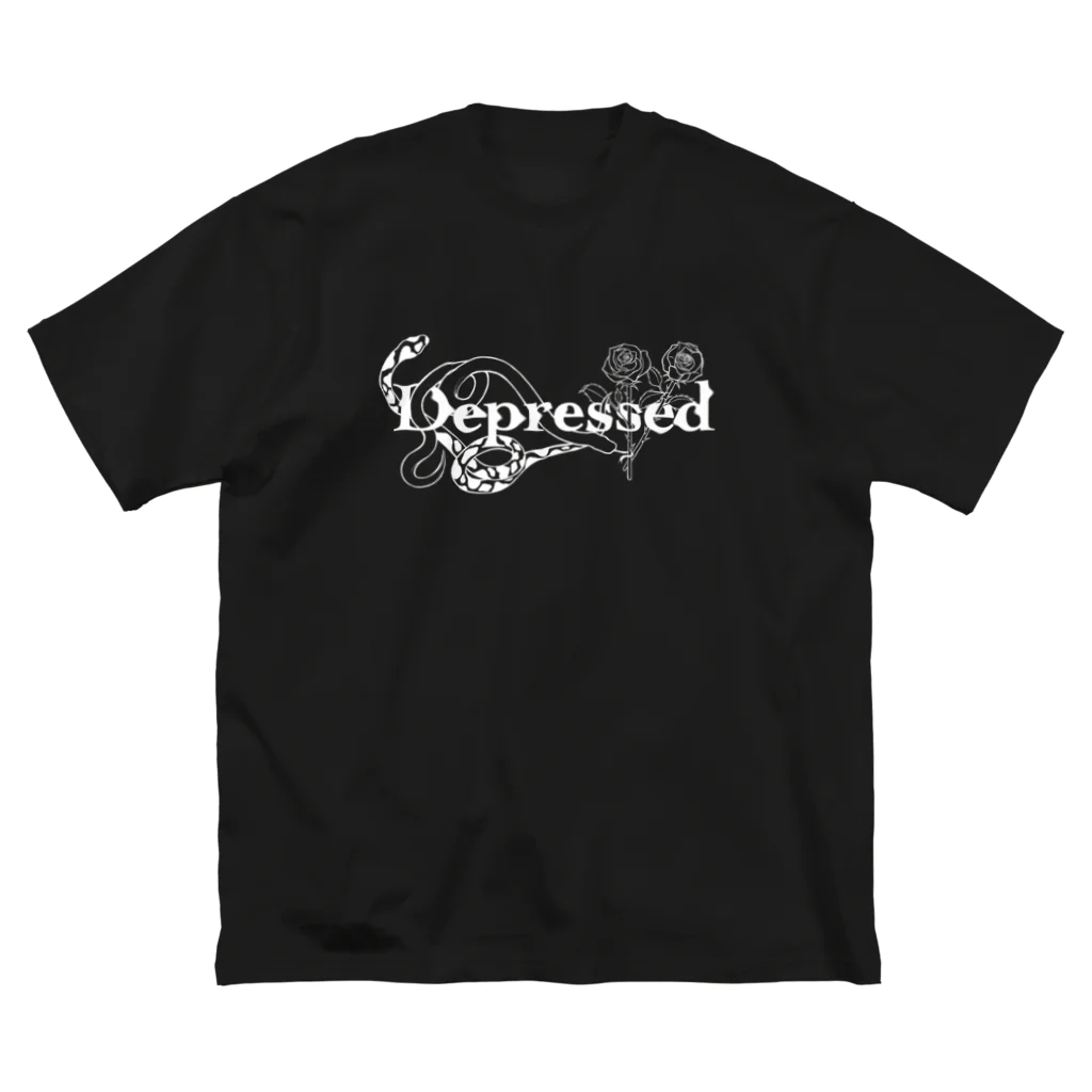 鬱屈ちゃんのDepressed（鬱屈） ビッグシルエットTシャツ