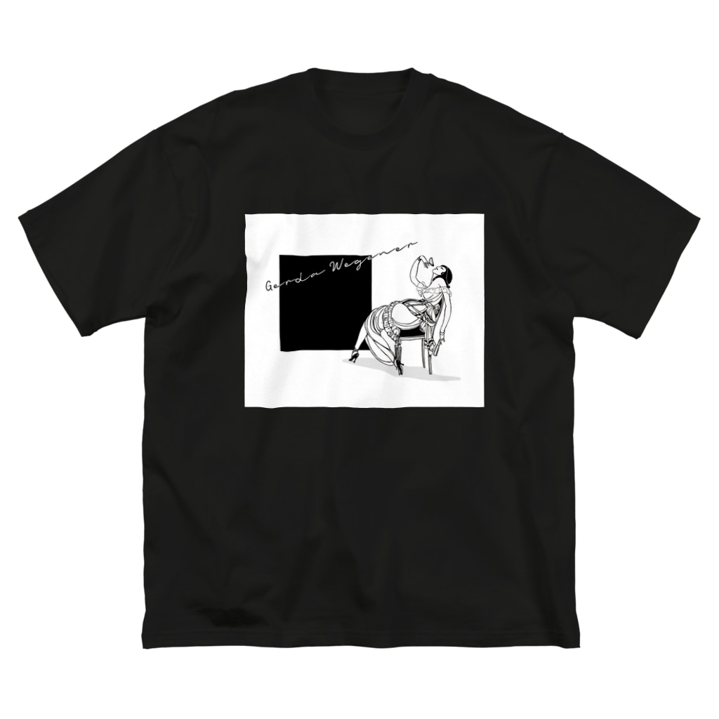 Cordelia　SUZURI分室のGERDA "Black square" Big T-Shirt
