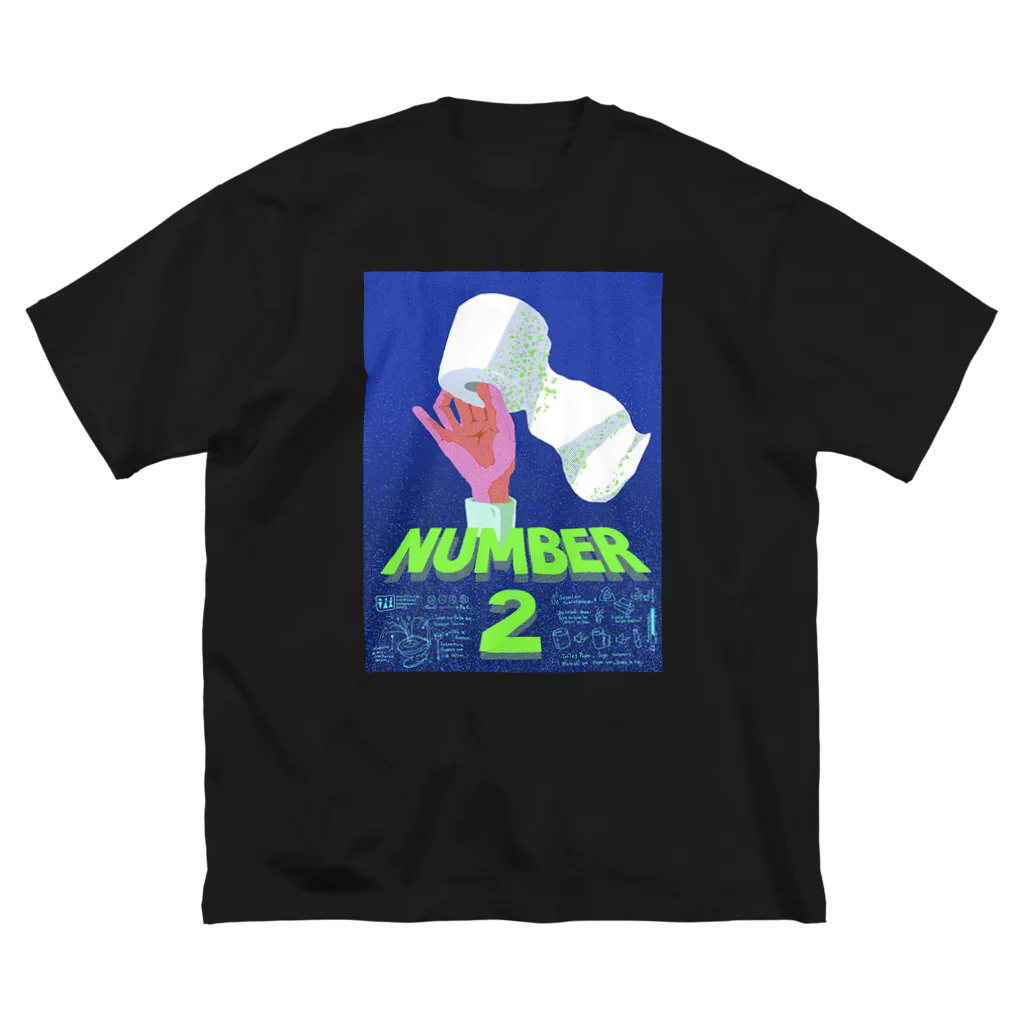 hrhのNUMBER2  ビッグシルエットTシャツ