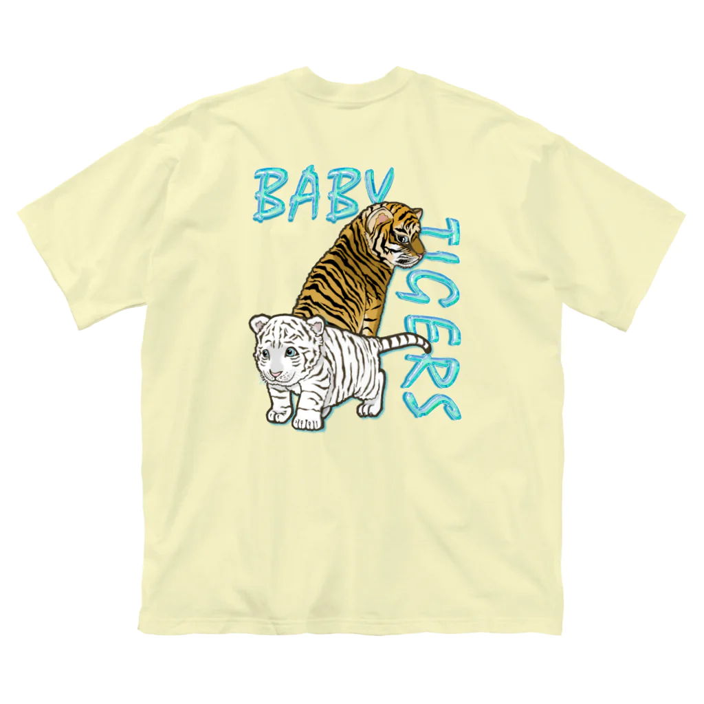 LalaHangeulのBABY TIGERS　バックプリント ビッグシルエットTシャツ