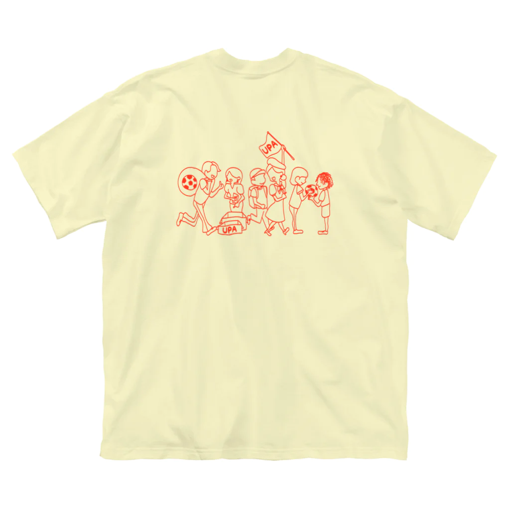 ピースボートUPA国際協力プロジェクトのUPA method ORANGE ビッグシルエットTシャツ