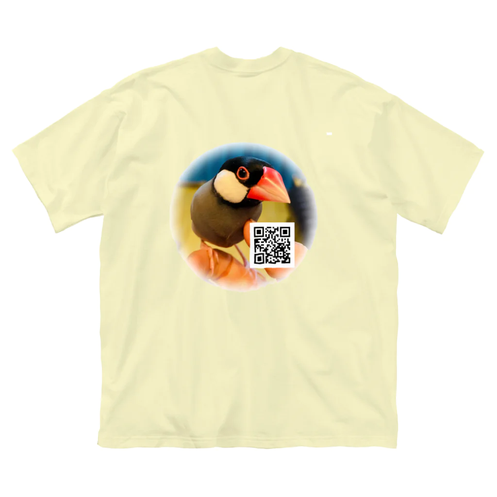 推しのある人生をの文鳥のはるさめちゃん ビッグシルエットTシャツ