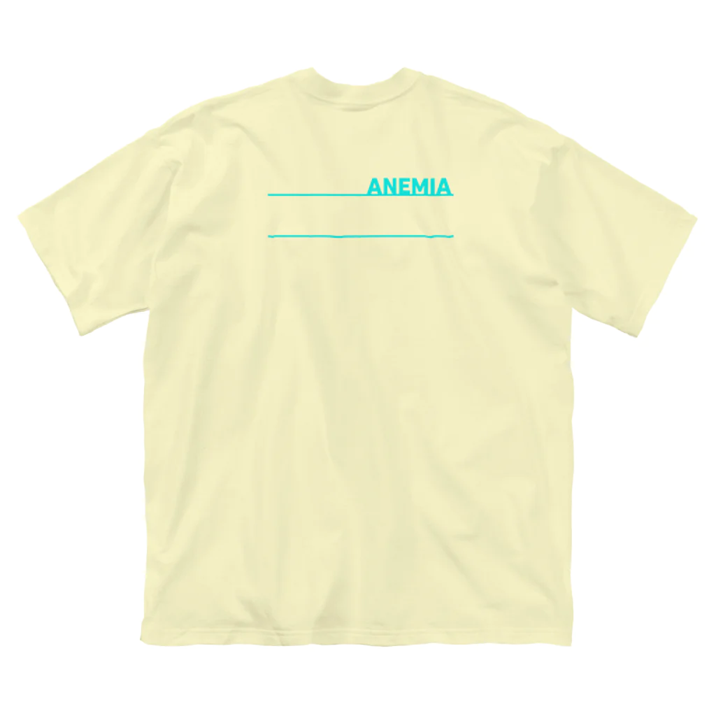 背中でアピールしてるのANEMIA 貧血 Big T-Shirt