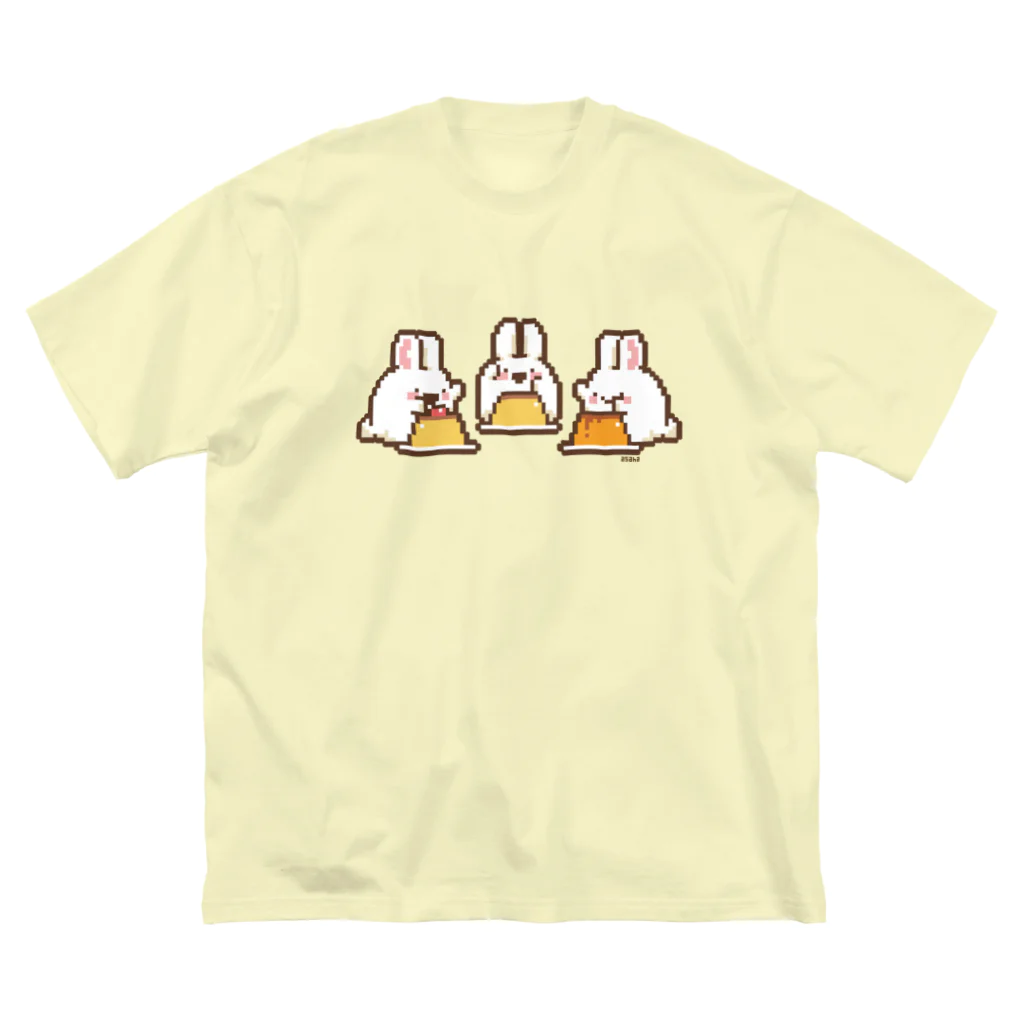 asahaのドコドコやわらかプリン ビッグシルエットTシャツ