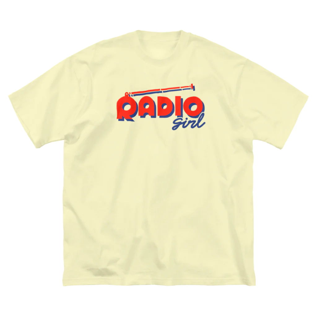 ねこぜもんのRADIO girl ビッグシルエットTシャツ