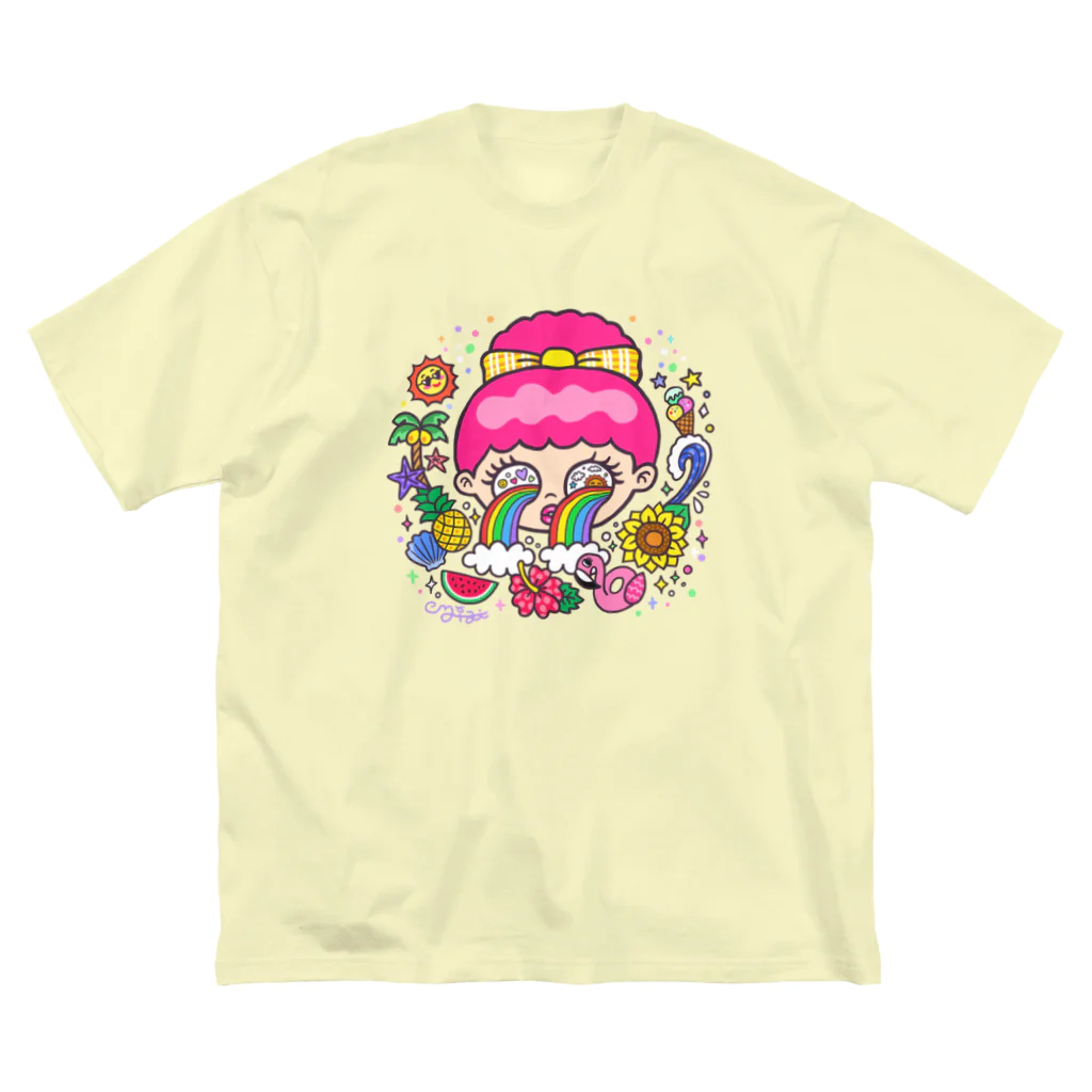 ミジワールドSUZURIショップのSummer Power Big T-Shirt