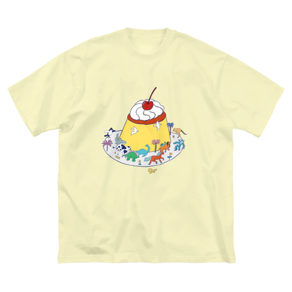 Futakawa Mayuのグッズショップのプリン　動物 ビッグシルエットTシャツ