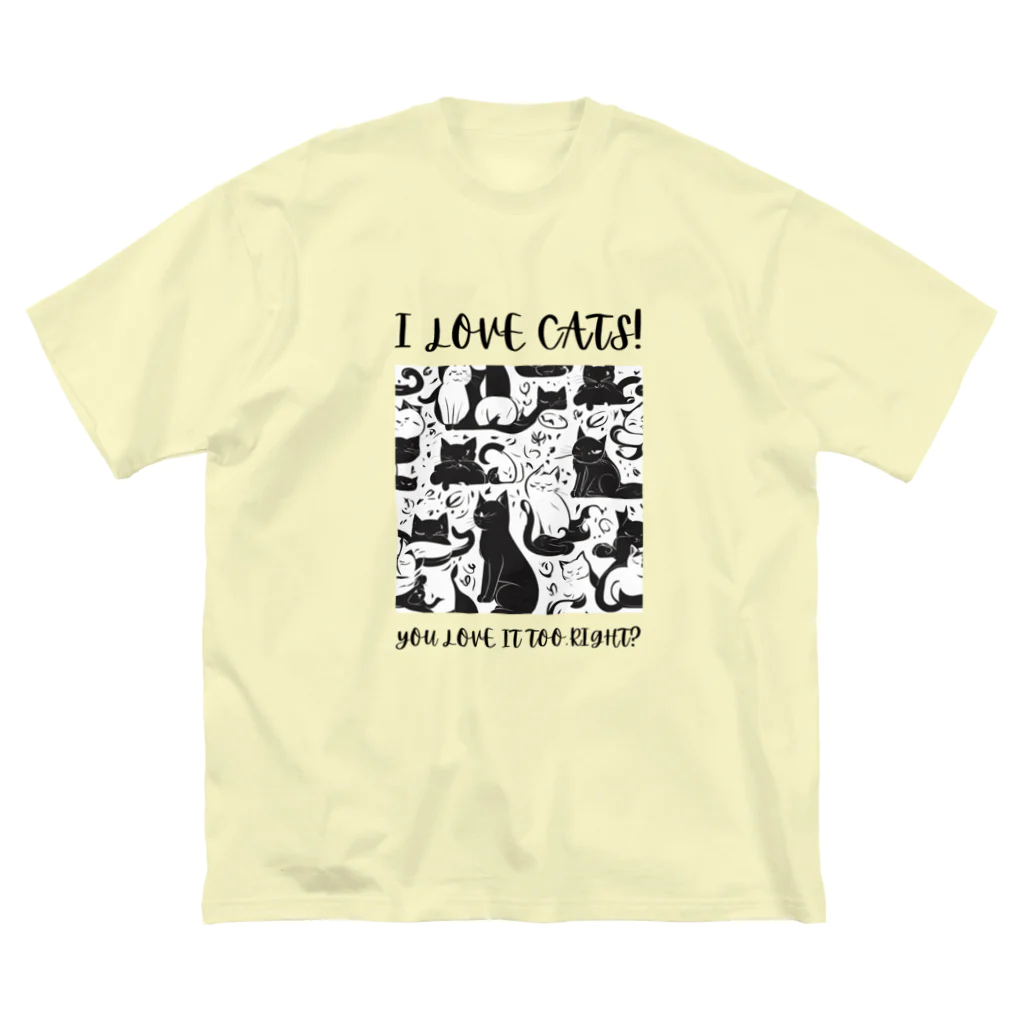 kazu_gの私は猫が好き!（淡色用） Big T-Shirt