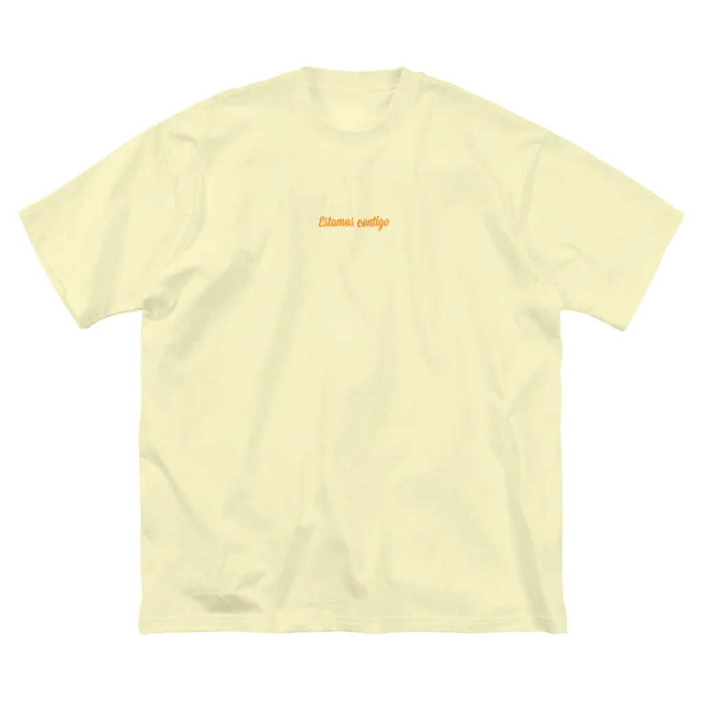 Estamos contigoのORANGE LOGO ビッグシルエットTシャツ