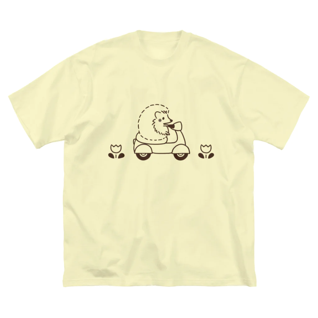 lemonysnow/ハリネズミグッズのハリネズミとバイク Big T-Shirt